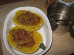 Delicious Delicata Squash Topped With Sautéed Local Pears in Cinnamon Butter in 30 Minutes