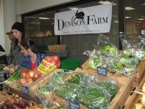 Denison Farm’s richly green spinach at the Troy Farmers Market 