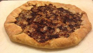 A cheesy, rustic looking galette made using a perfect dough recipe, worth using for other cooking needs