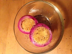 Beet-picled hard boiled eggs: one of the prettiest foods you can put on a plate