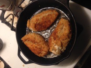 Standout fried chicken: moist, crunch & flavorful with its whole cream & egg breading under glaze of honey hot sauce after overnight brining with cloves, allspice & pepper