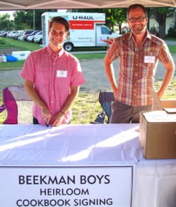 The Beekman Boys, Josh Kilmer-Purcell & Brent Ridge on hand to sign their Beekman 1802 Heirloom Cookbook